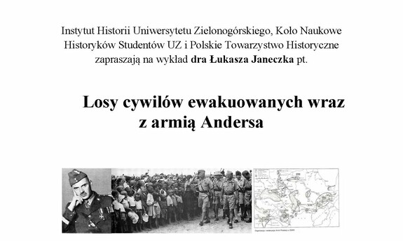 Losy cywilów ewakuowanych wraz z armią Andersa – wykład z cyklu Wiek XX bez tajemnic