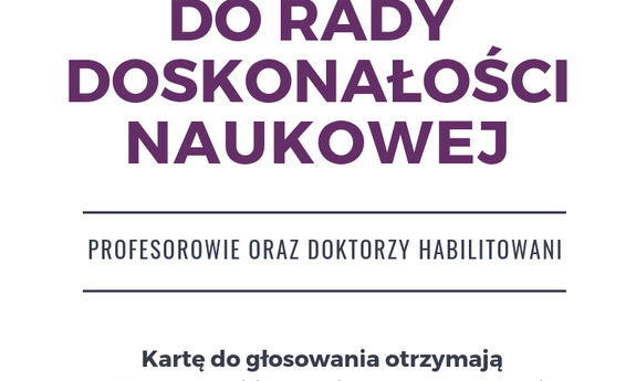 Rada Doskonałości Naukowej – zweryfikuj swoje dane i weź udział w wyborach!