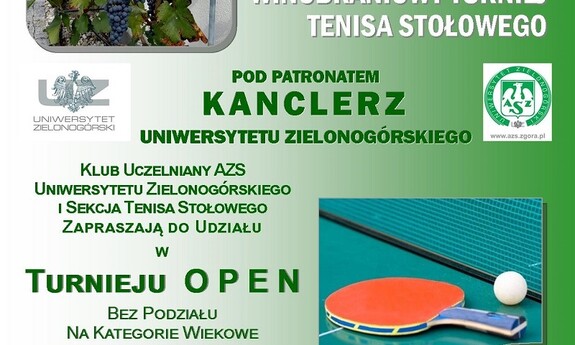 Winobraniowy Turniej Tenisa Stołowego na UZ