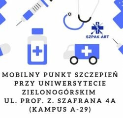 Na Uniwersytecie Zielonogórskim działa Mobilny Punkt Szczepień