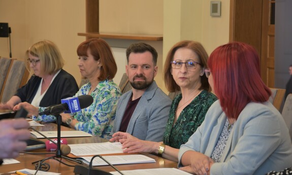 Press conference - recruitment 2023/24; photographer: the Promotion Office of the University of Zielona Góra