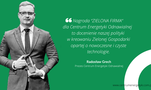 CEO otrzymało nagrodę "Zielona Firma" na Gali Lubuskiego Lidera Biznesu 2023