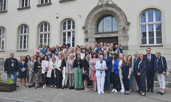 Uczestnicy XXXV Konferencji Stowarzyszenia PR i Promocji Uczelni Polskich „PRom” ph. Przyszłość rekrutacji. Miasto. Region. Świat.; fot. K. Adamczewski